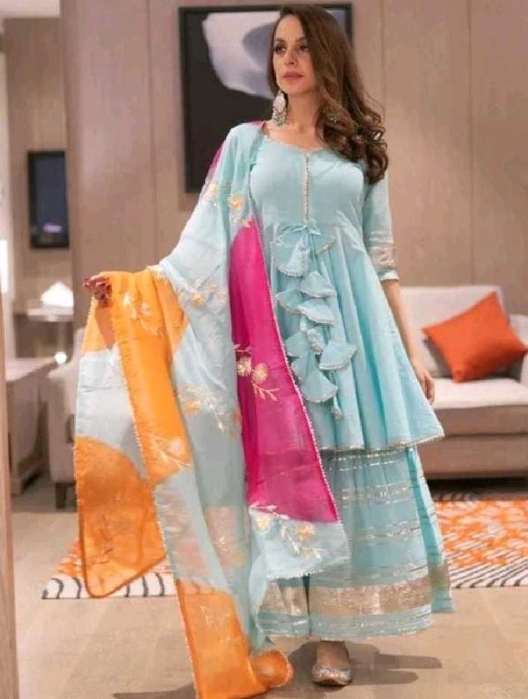 sky-blue sarara suit for women