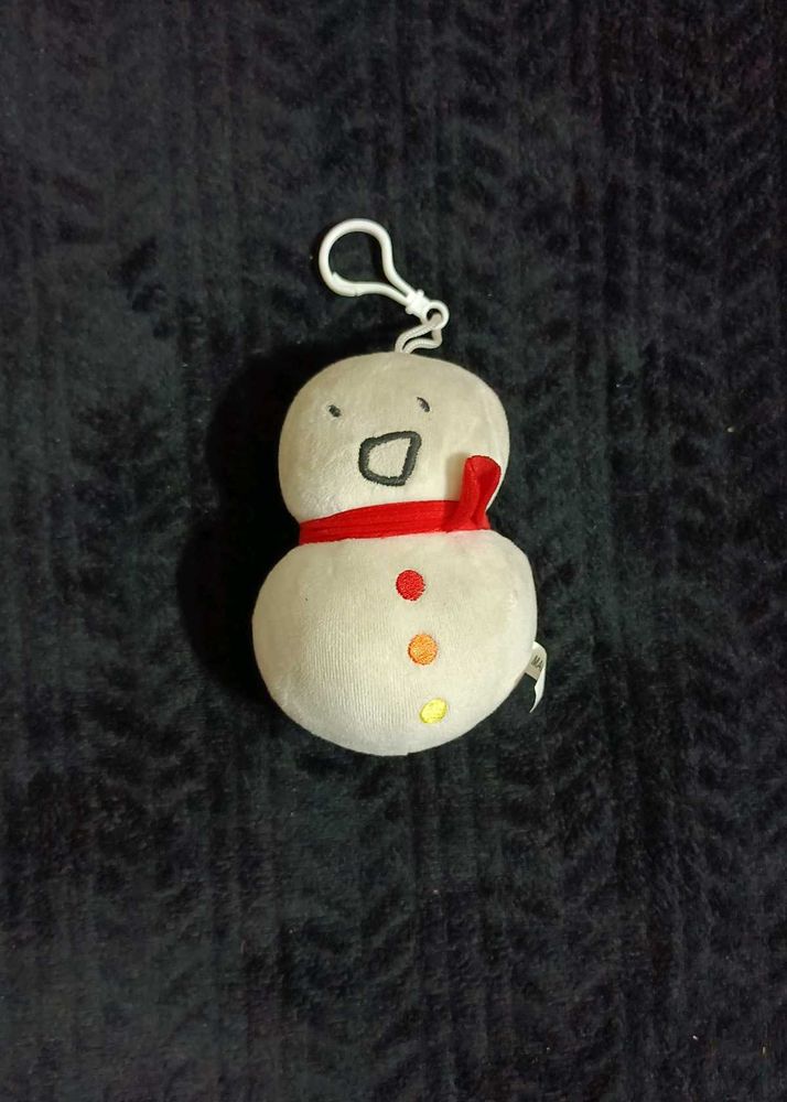 Snowman Plush Clip-On