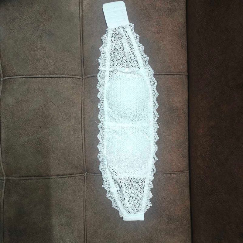 White Lace Bandeau Bra