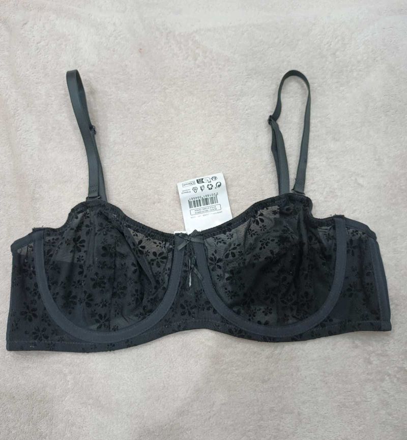 Sheer Floral Print Bra new with tag