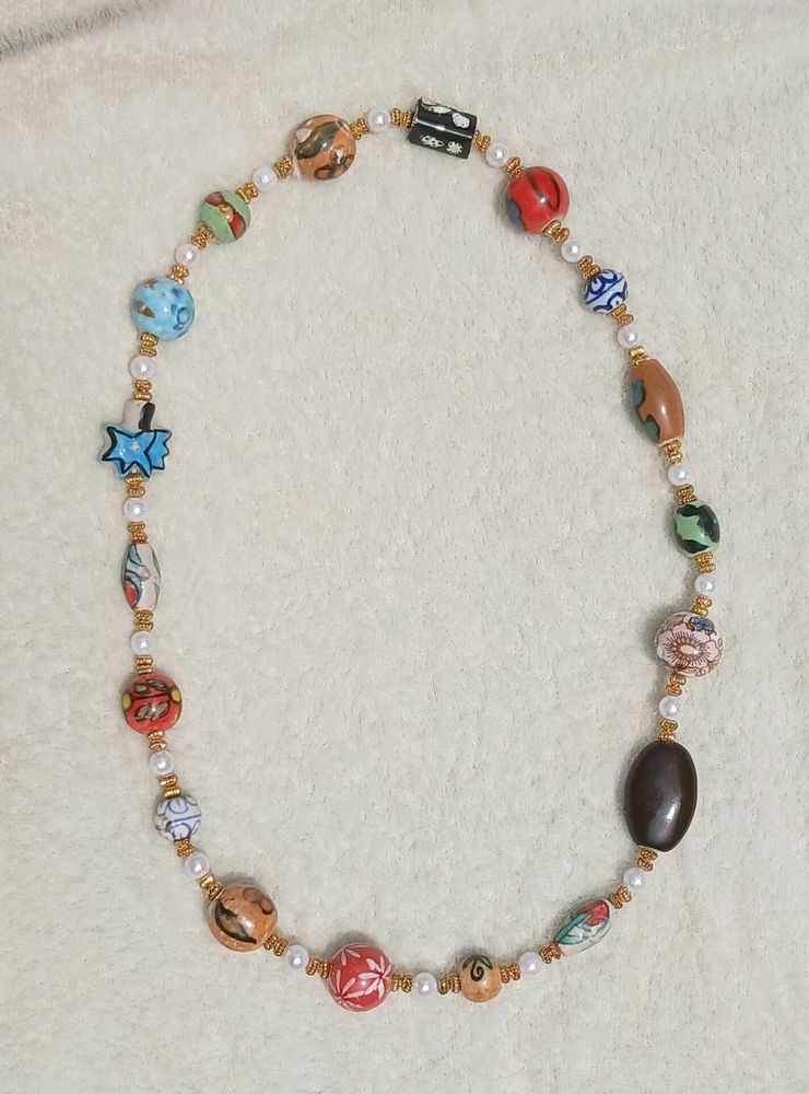 Authentic Chinese Ceramic(Porcelain)Beads Necklace