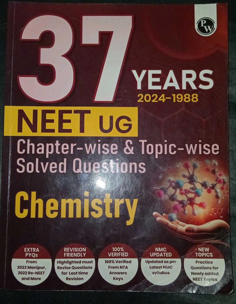 37 Years NEET UG Chemistry Solved Questions