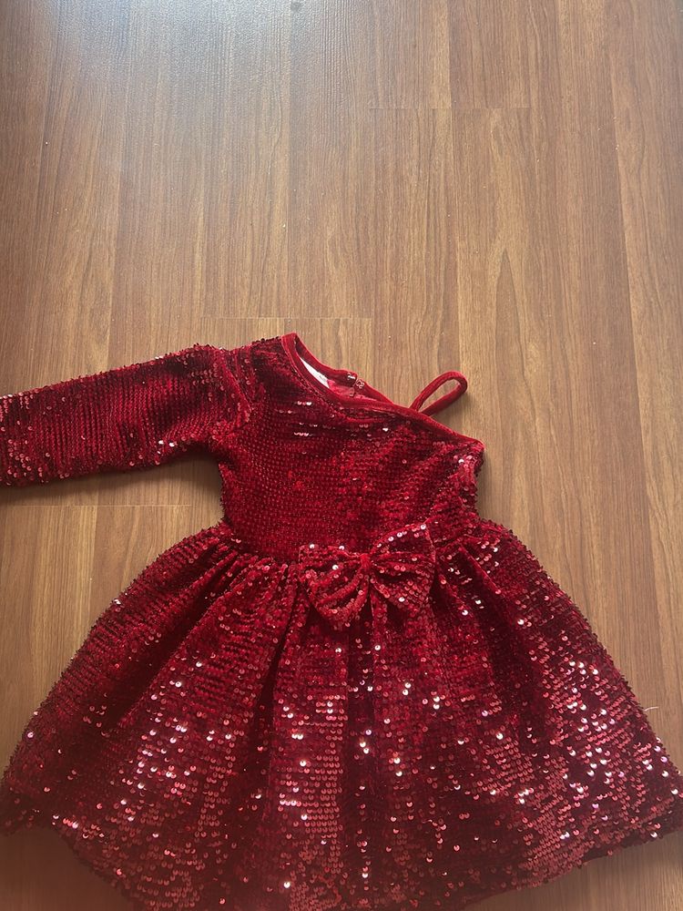 Gorgeous Shimmery Party Wear One Shoulder Frock