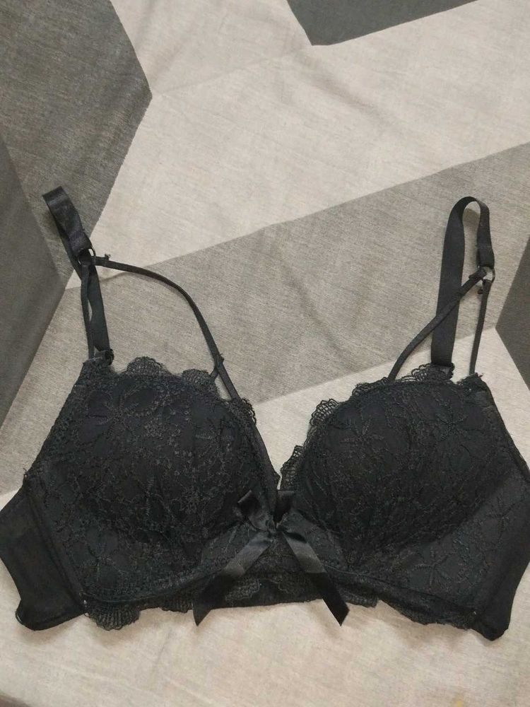 Elegant Black Lace Bra