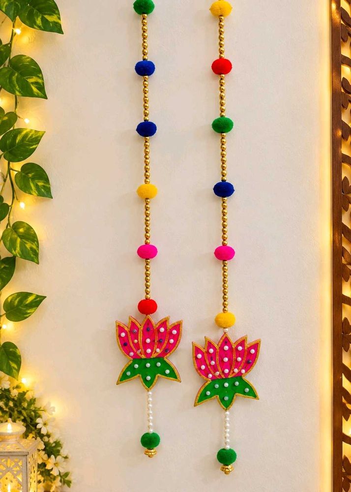Handmade Lotus Toran Door Hanging