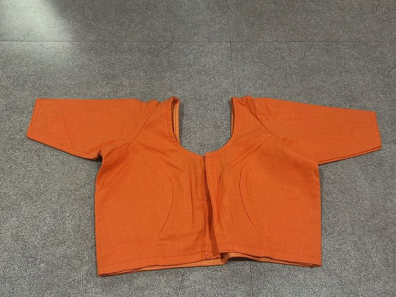 Orange Ethnic Blouse