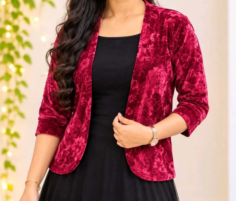 Red Velvet Shrug