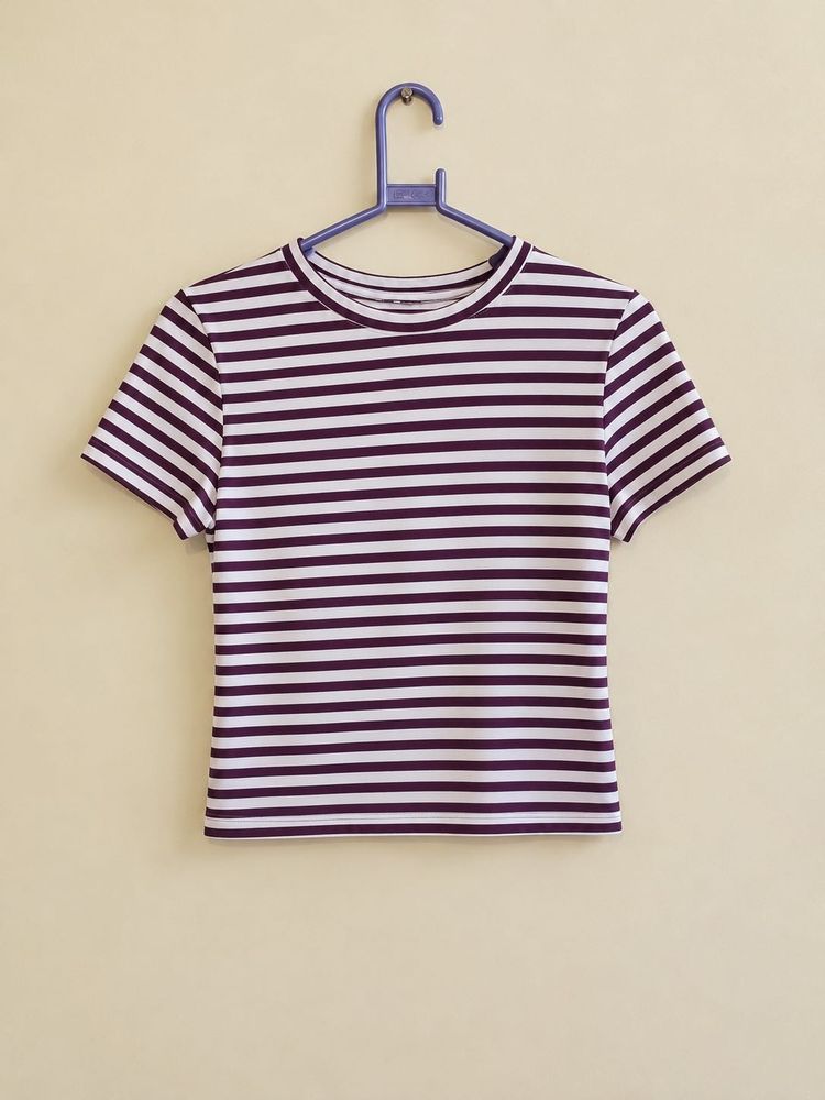 Striped Crew Neck T-Shirt