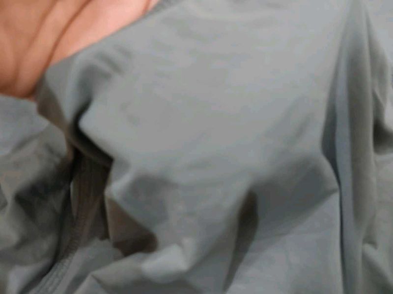 Solid Teal full sleeves slim fit top