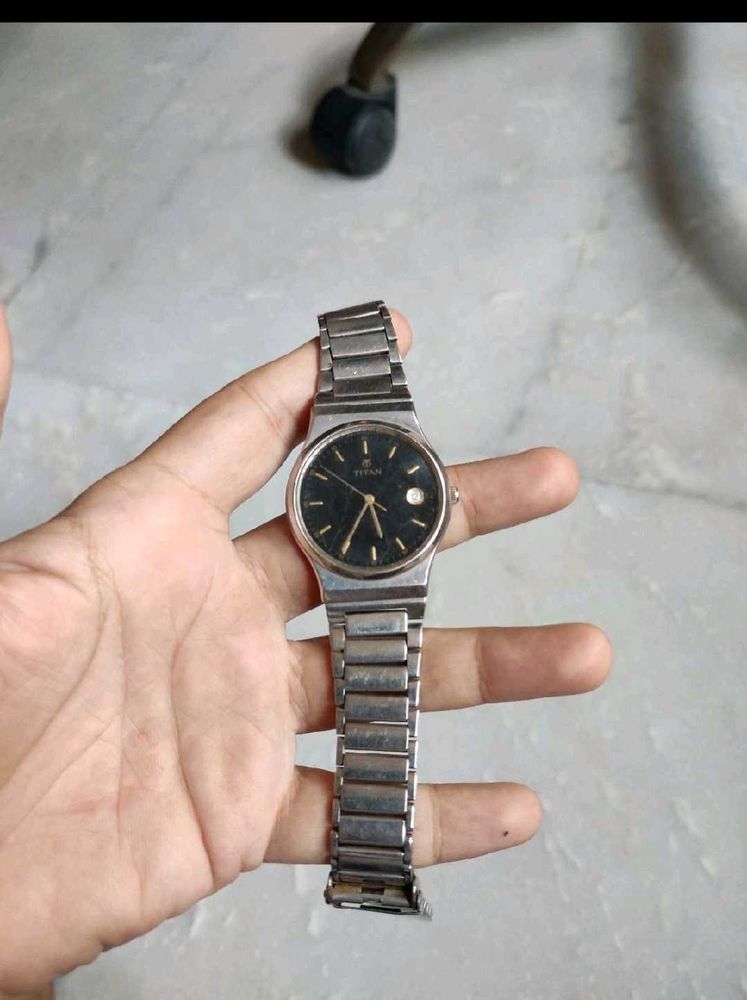 Titan Black Dial Watch