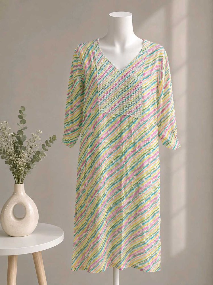 Boho Striped Kurti