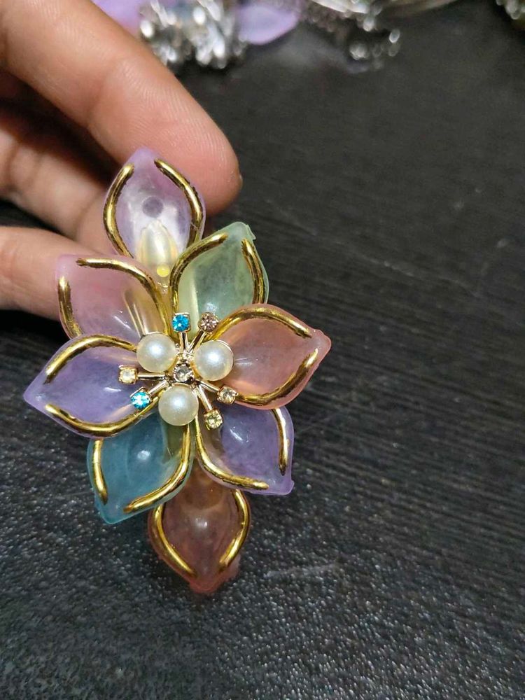 Colorful Flower Brooch Pin