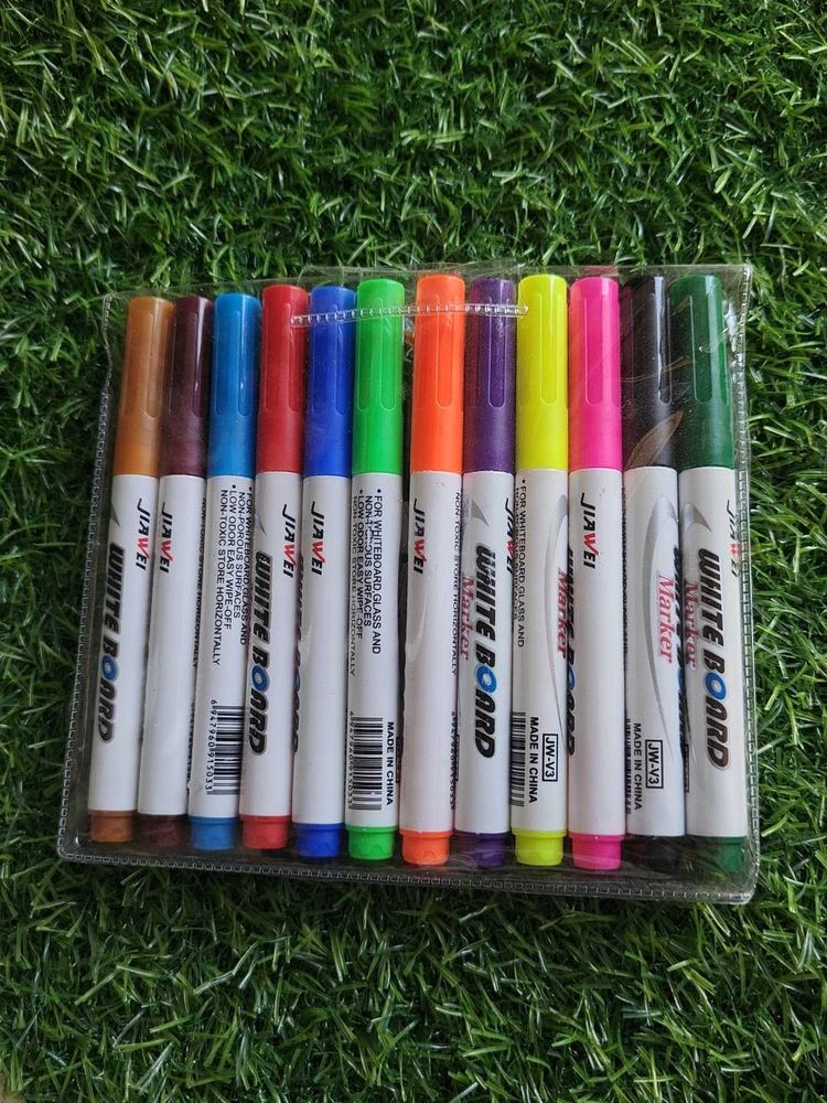 Set of 12 Whiteboard Markers colour