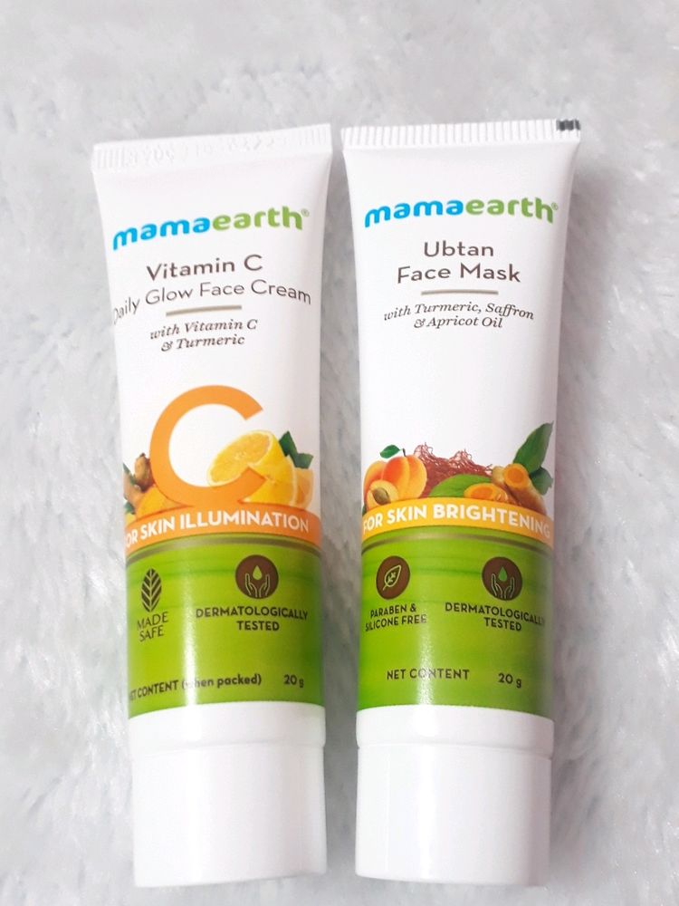 Mamaearth vitamin C Face cream And Mask