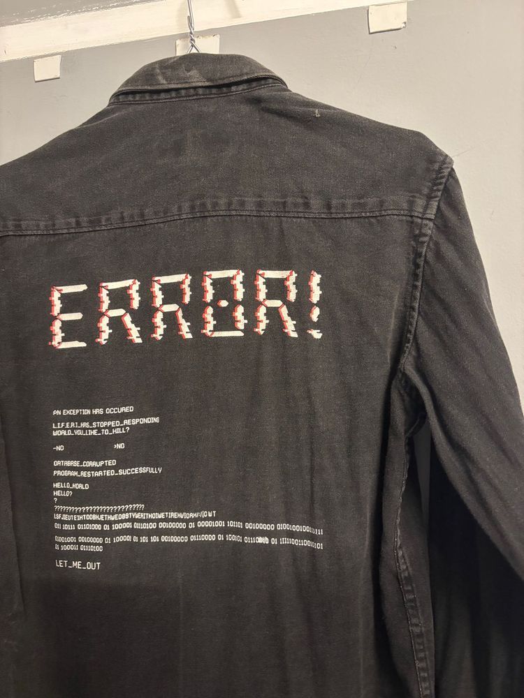 Graphic Print Denim Jacket