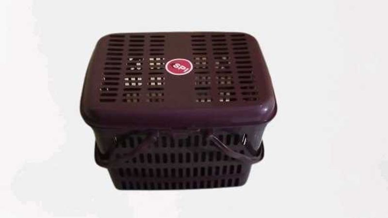 2 - Stylish Plastic Basket ( Colour May Vary)