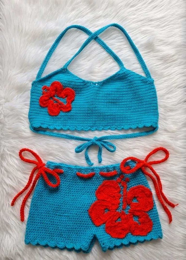 Crocheted Bikini Set
