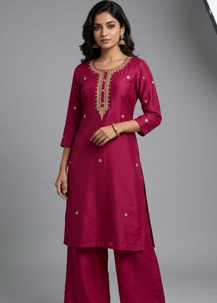 Elegant Embroidered Kurta Set