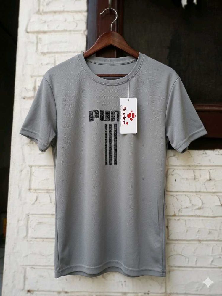 Men's Grey Graphic T-Shirt