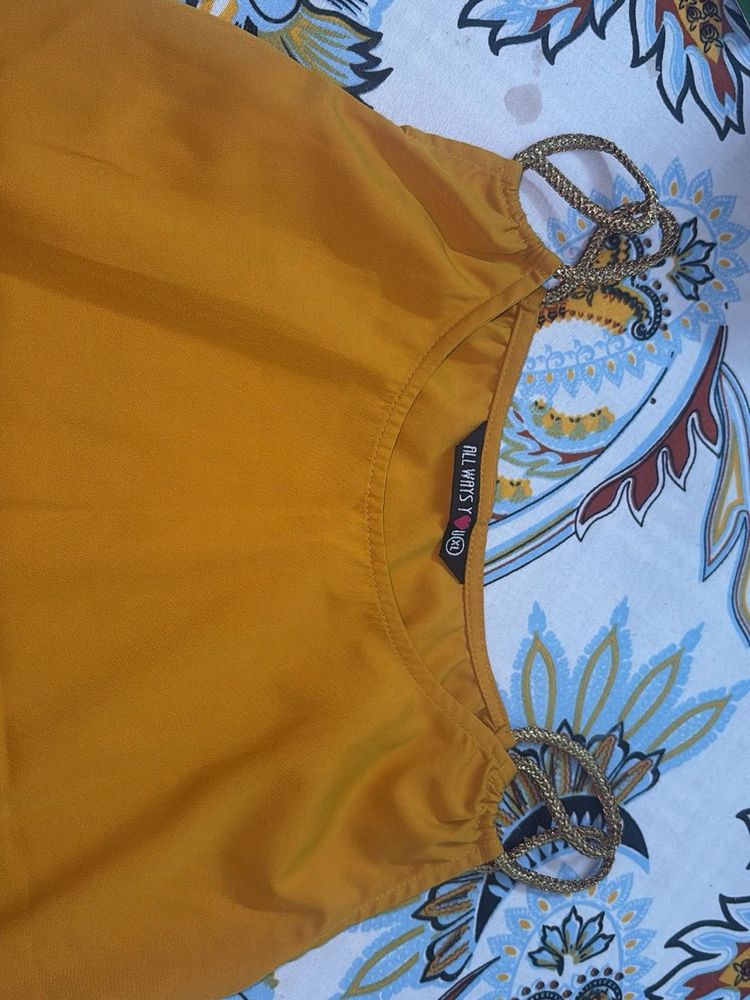 Stylish Mustard Yellow Top
