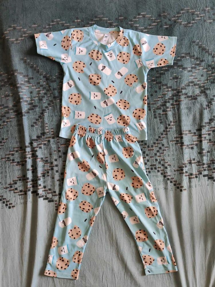 Cute Cookie &amp; Milk Pajama Set