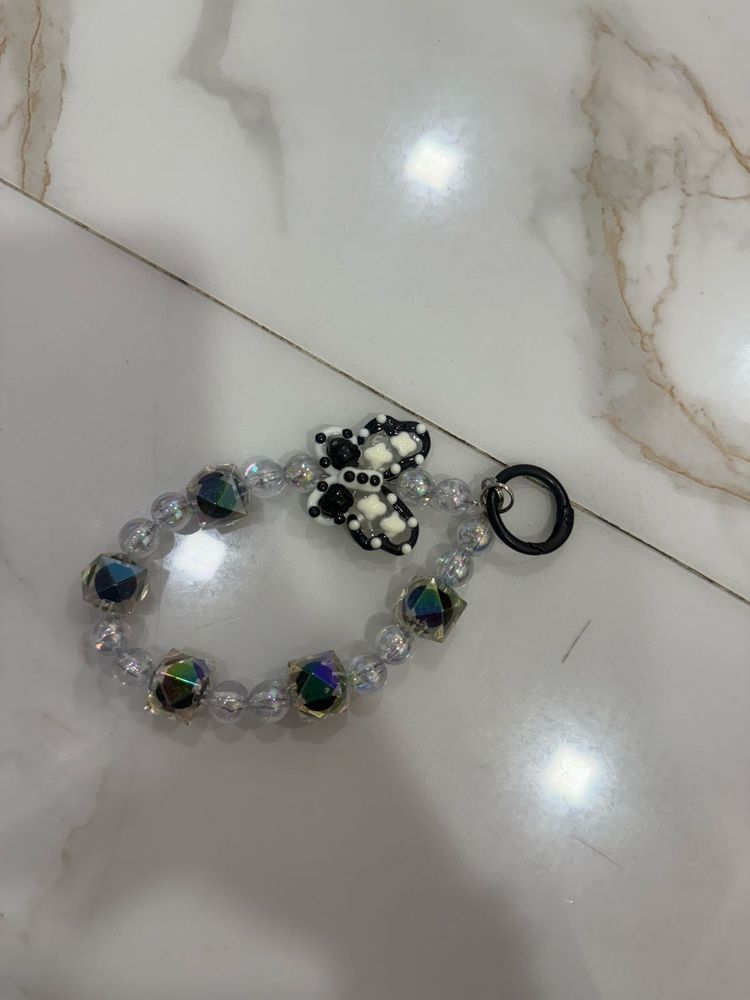 Cute Butterfly Beaded phone chain