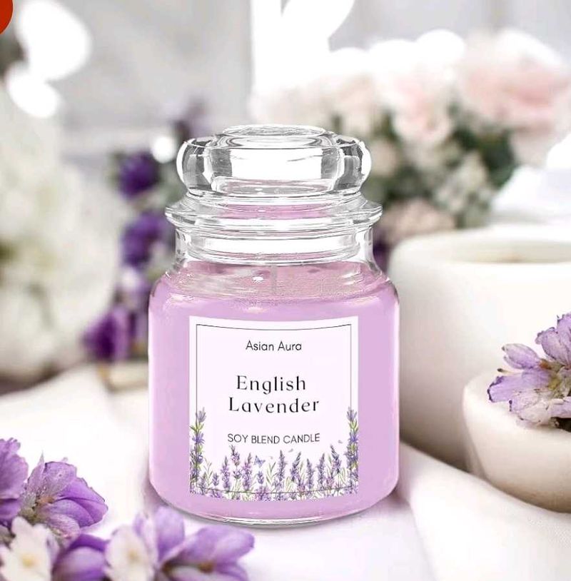Asian Aura English Lavender Soy blend Candle