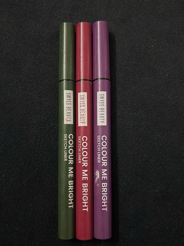Swiss Beauty Colour Me Bright Sketch Liners (3 Pcs