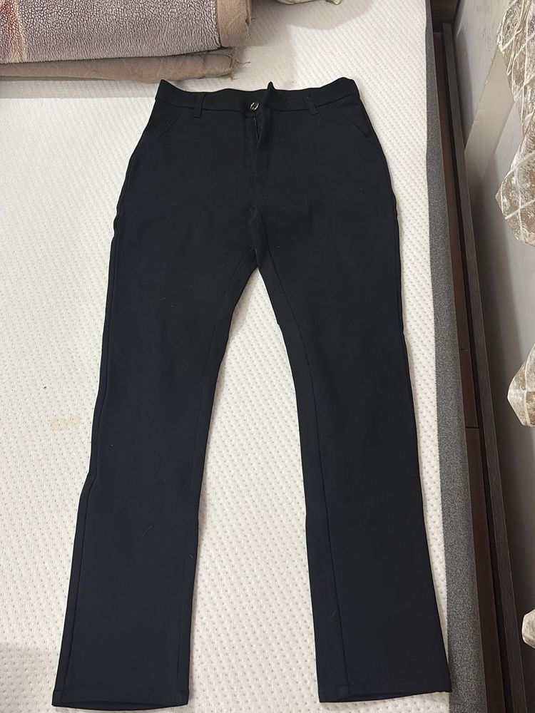 Classic Black slimfit office wear Trousers
