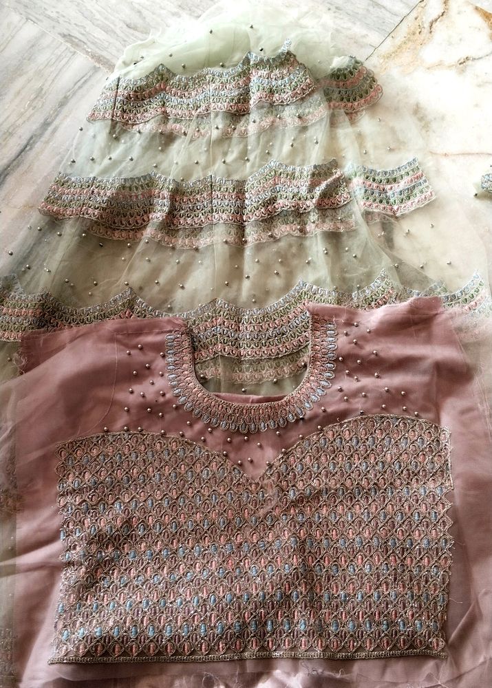 Net Lehenga With Blouse