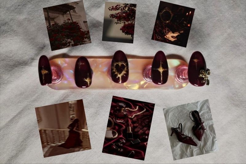 Gothic Heart Nail Art Press-ons