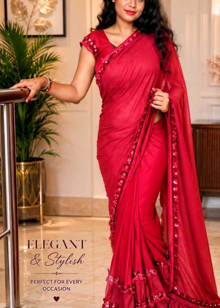 ✨ Exclusive Designer Saree with stiched blouse