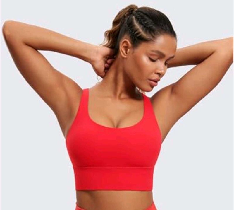 Red Sports Bra