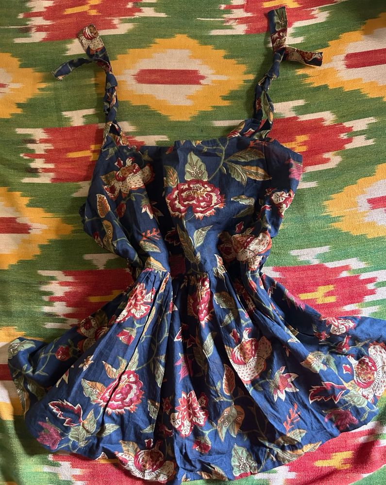 🪬˚₊ 𖤓☽˚.⋆Desi Floral Peplum kurta