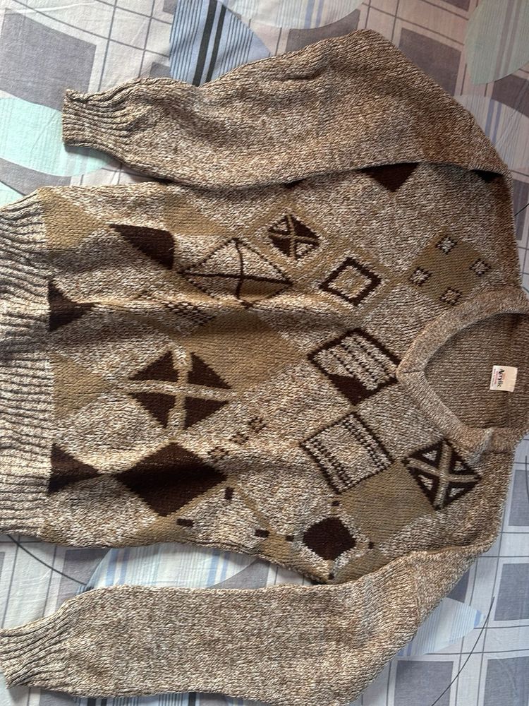 Cozy Geometric Knit Sweater