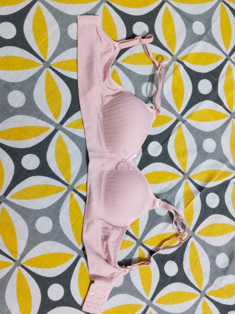 Soft Pink Comfort Bra