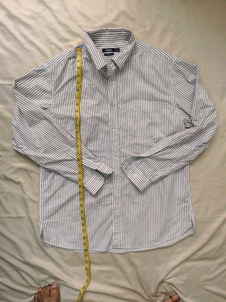 Men's Striped Button-Down Shirt