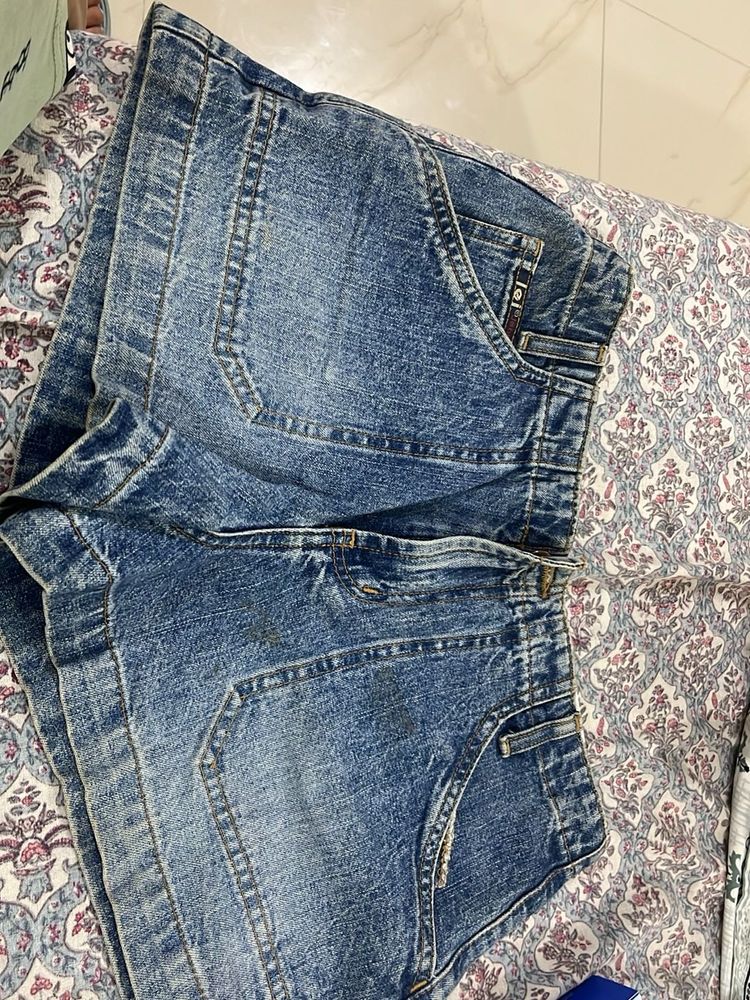 Classic Blue Denim Shorts