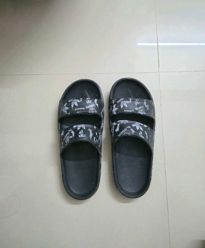 Slides - Black with Logo