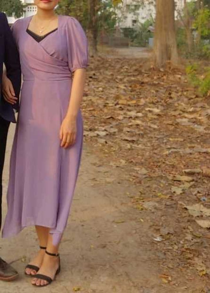 Lavender Midi Dress