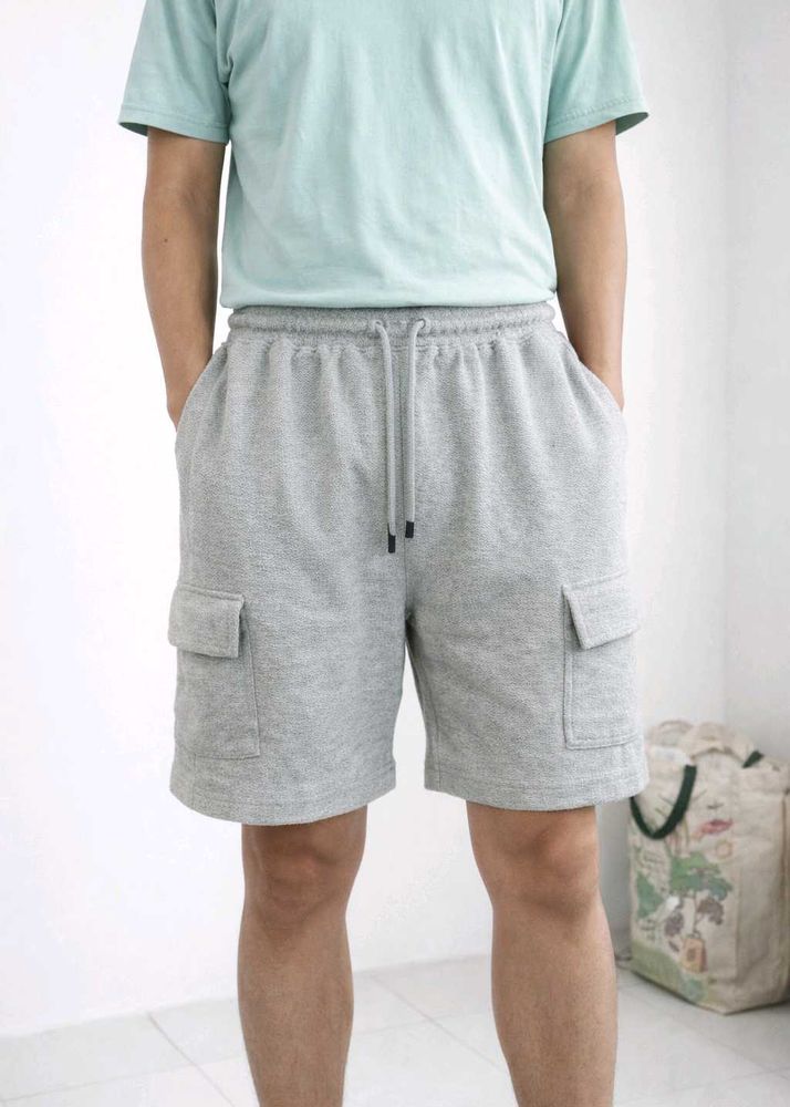 Men's Grey Cargo Shorts