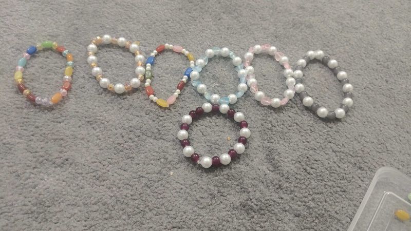 Set of 7 Beaded Bracelets