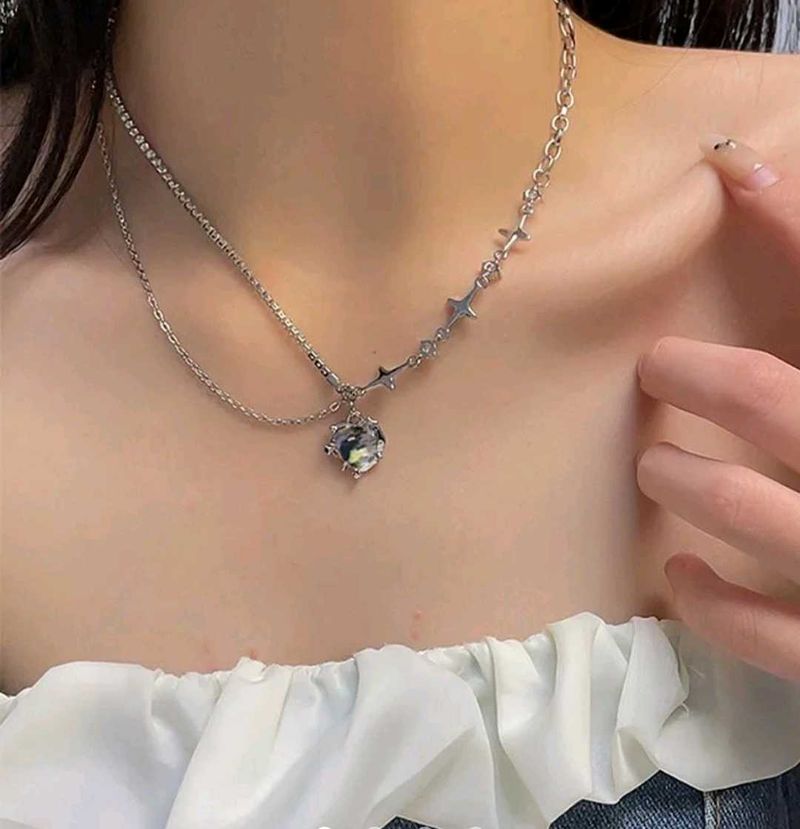 Chic Layered Star &amp; Gem Necklace