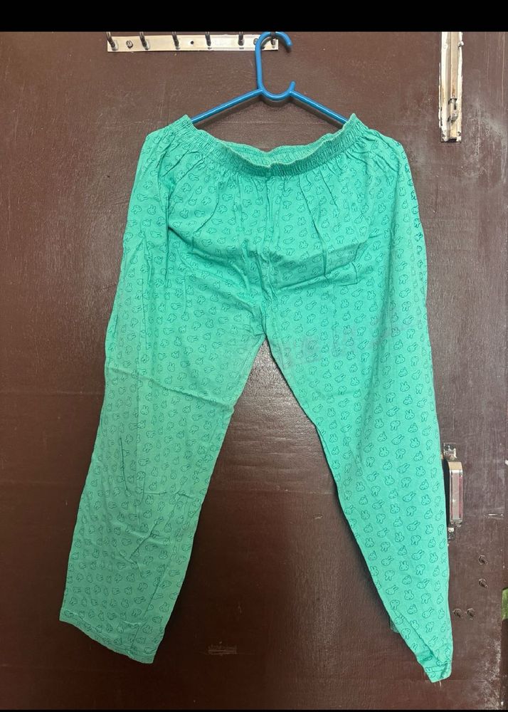 Comfortable Green Printed Palazzos