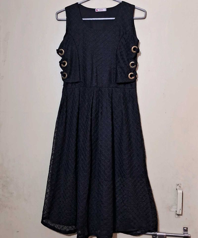 Elegant Black Lace Dress