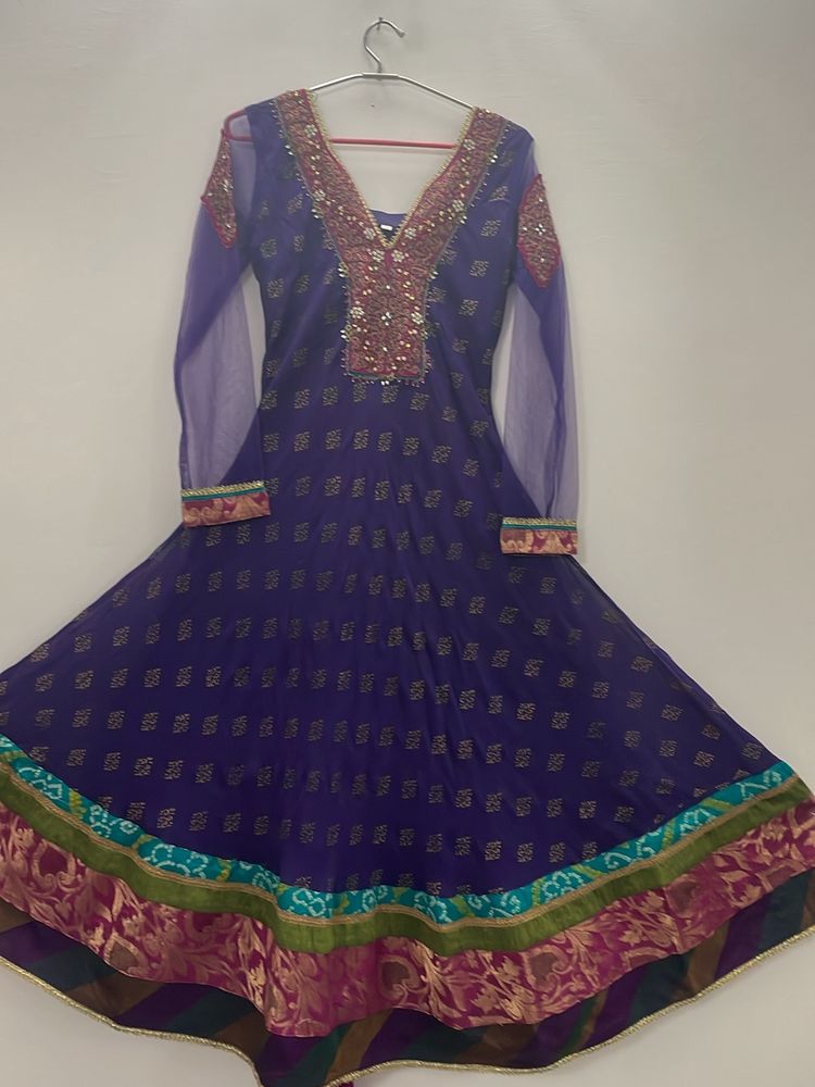 Purple Anarkali Suit