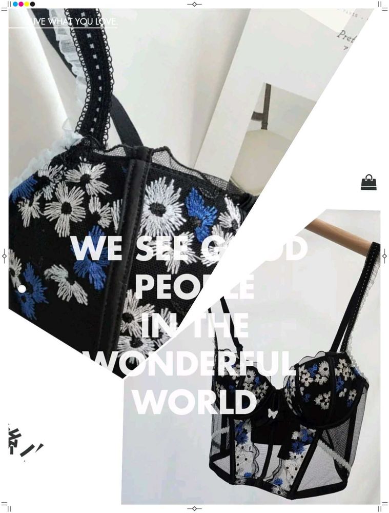 Floral Embroidered Mesh Corset