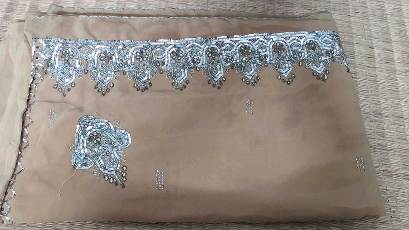 Elegant Beige Saree