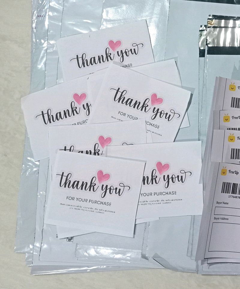 100 Thank You For Purchasing Printed Notes