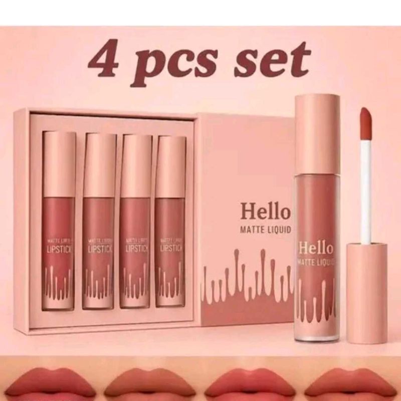 Hello Matte Liquid Lipstick Set of 4